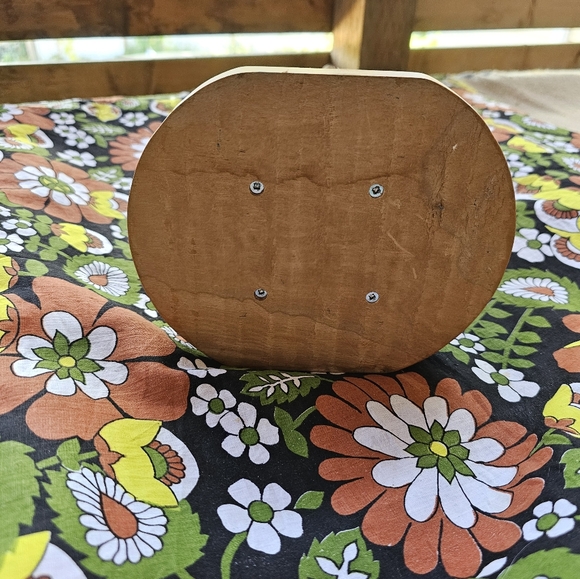 Vintage Handcrafted Wooden Wonky Jewelry/Trinket Box - Picture 2 of 6